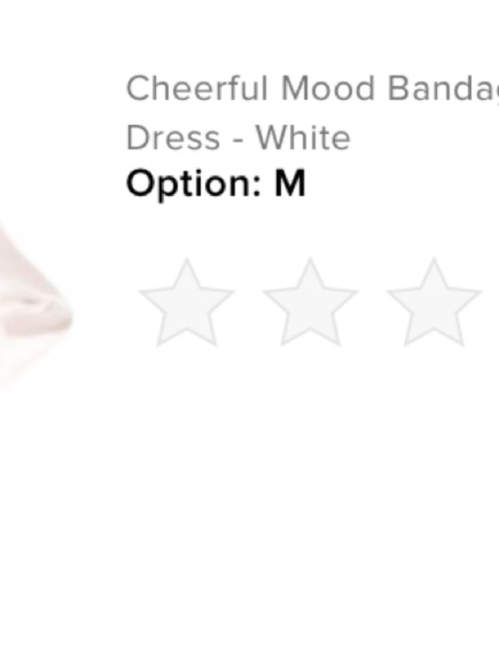 Fashion Nova Strapless Bandage Dress - White